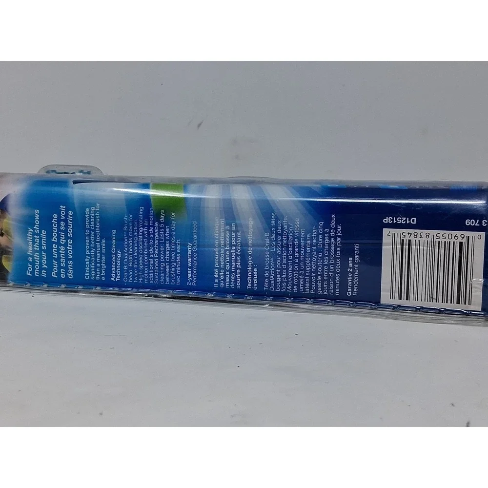 NEW Oral-B Vitality Dual Clean Electric Power Toothbrush Braun SEALED D12513P